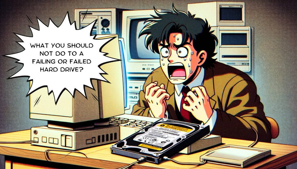 What You Should Not Do to a Failing or Failed Hard Drive?