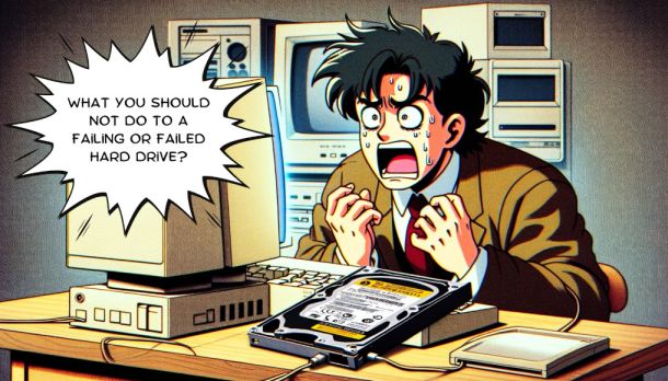 What You Should Not Do to a Failing or Failed Hard Drive?